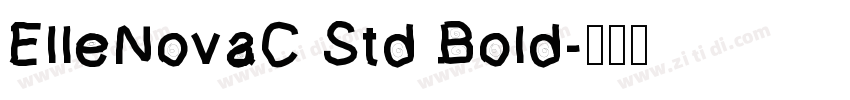 ElleNovaC Std Bold字体转换